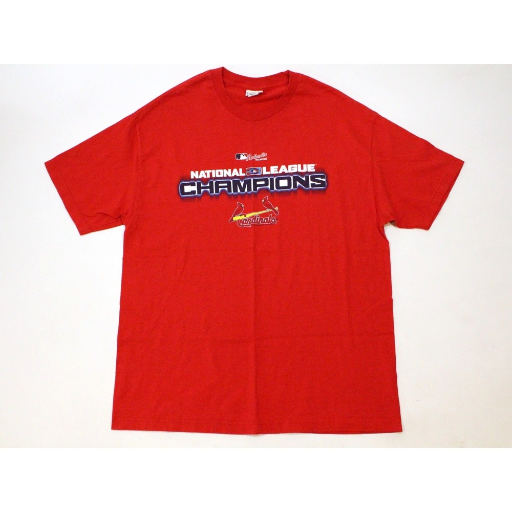 St Louis Cardinals Shirt Mens Size XL Red National League Champions 2006 Vintage